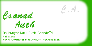 csanad auth business card